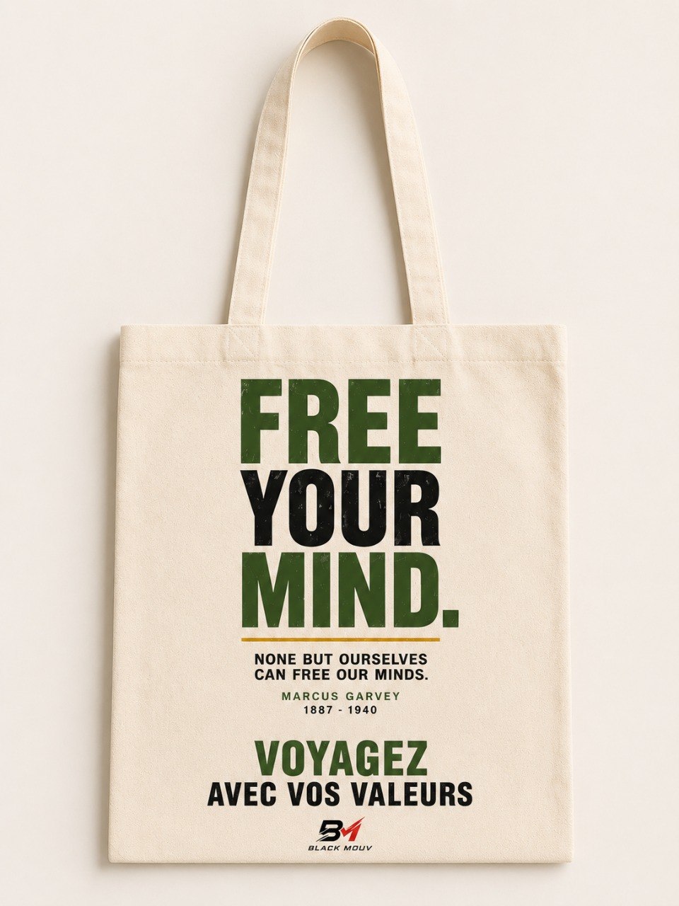 Tote bag Free Your Mind BLACK MOUV